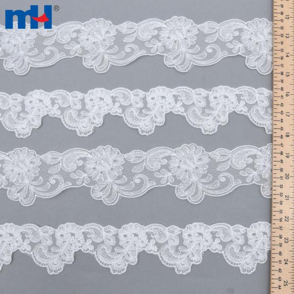 Spitzenorganza für Schleierhochzeitskleider