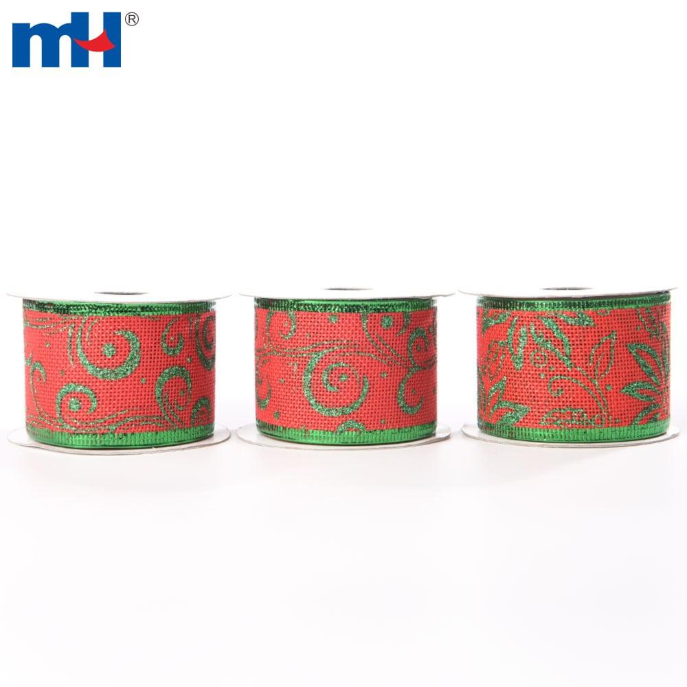 Noel kurdelesi, çuval bezinden Noel kurdelesi, kablolu Noel kurdeleleri