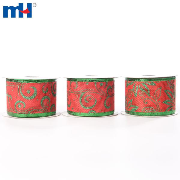 Noel kurdelesi, çuval bezinden Noel kurdelesi, kablolu Noel kurdeleleri
