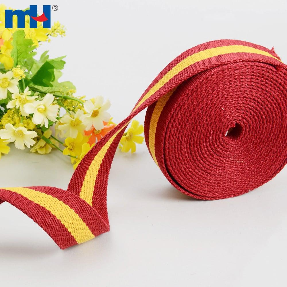 Asa para bolso de hombro hecha de cinta de algodón.