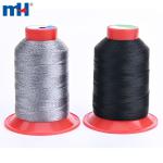 Hilo de coser antiestático de fibra de carbono.