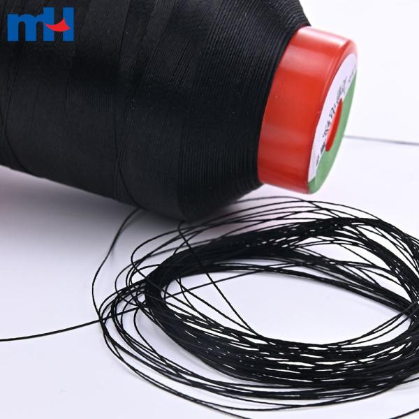 Hilo de coser antiestático de fibra de carbono.