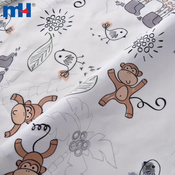Impresión de materiales de sábanas de dibujos animados.