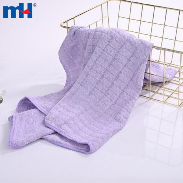 Toptan Tiger İplik Kareli Dokuma Mikrofiber Havlu, Ebat 45 x 65 cm | 240g/m2