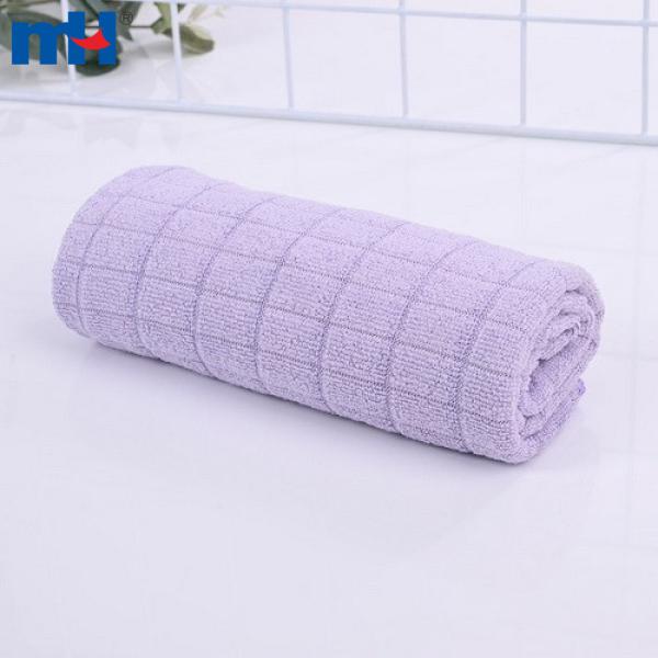 Toptan Tiger İplik Kareli Dokuma Mikrofiber Havlu, Ebat 45 x 65 cm | 240g/m2