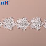 Décoration dentelle chimique hydrosoluble avec strass