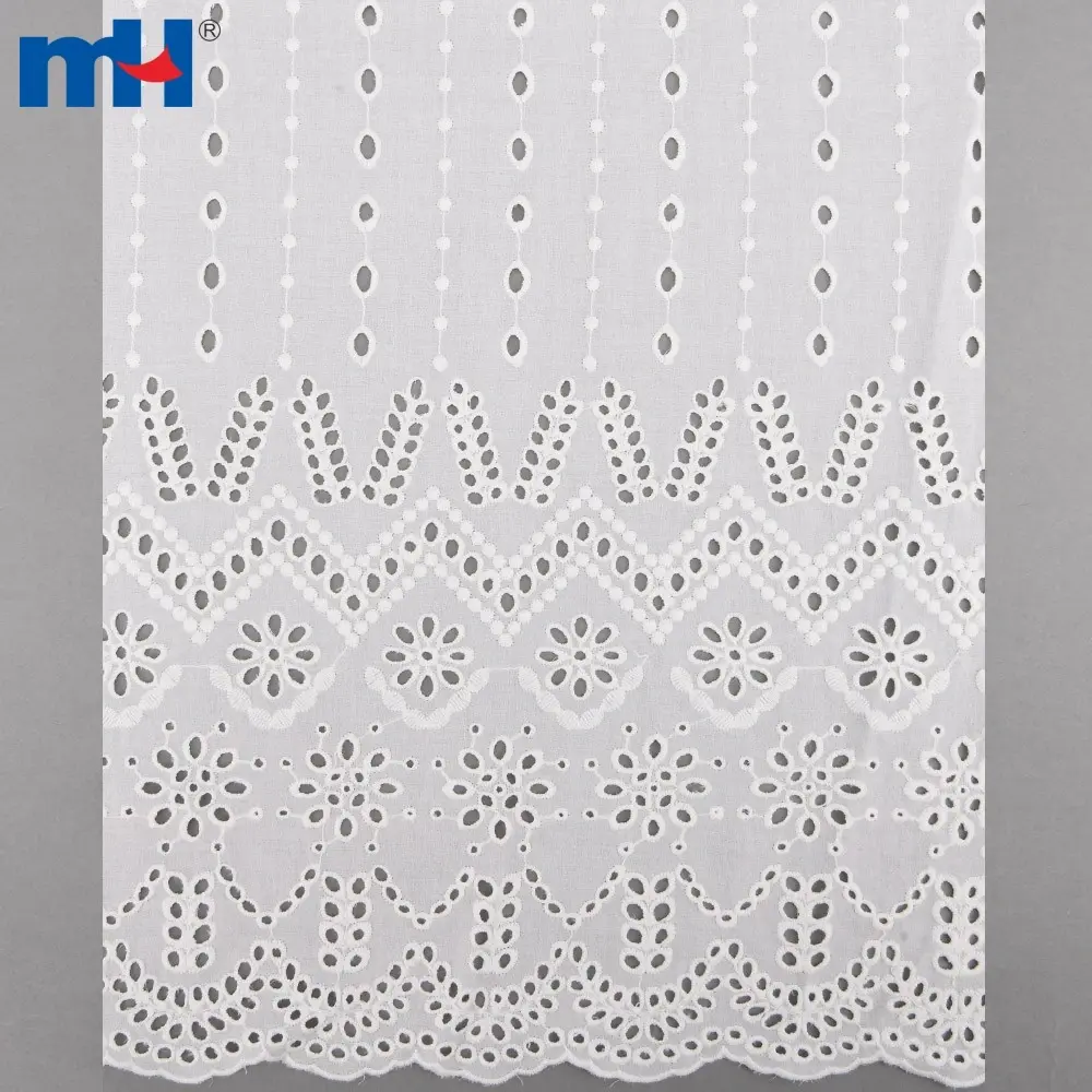 Tecido chiffon com abertura em renda