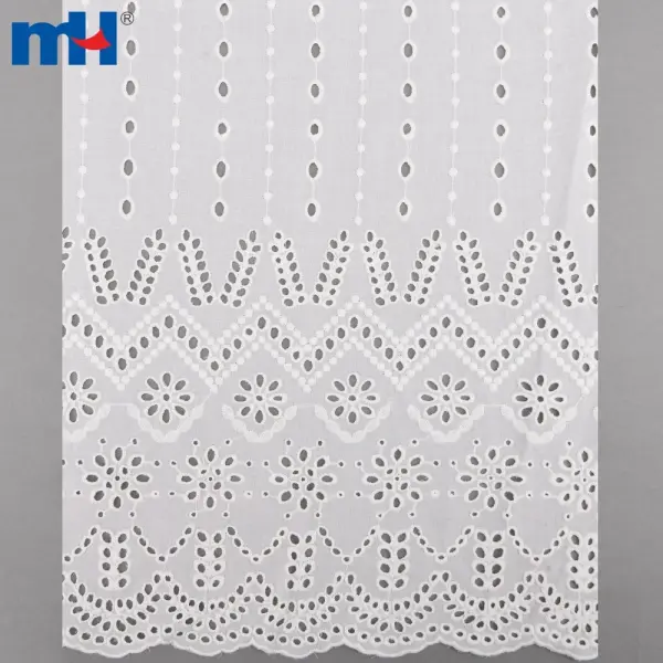 Tecido chiffon com abertura em renda