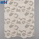 Tecido chiffon com abertura em renda