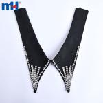 Polyester/paxtadan tayyorlangan ayollar dekorativ yoqasi, oʻlchami 25*15 sm