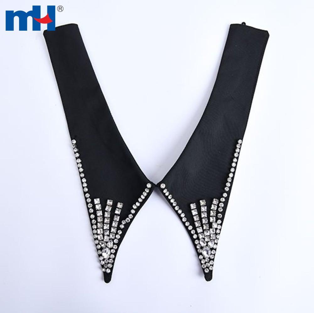 Polyester/paxtadan tayyorlangan ayollar dekorativ yoqasi, oʻlchami 25*15 sm