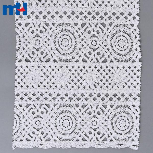 Tığ işi dokuma dantel kumaş