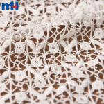 White guipure lace fabric