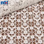 White guipure lace fabric