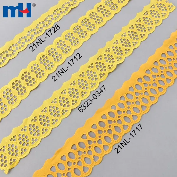 Bordure en dentelle de coton