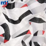 Tissu en dentelle de coton brodé