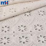 Tissu en dentelle brodée 100% coton