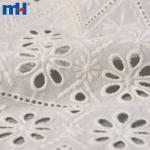 Tissu en dentelle brodée 100% coton