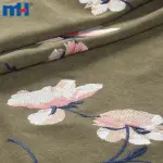 Вишита бавовняна мереживна тканина