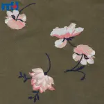 Вишита бавовняна мереживна тканина