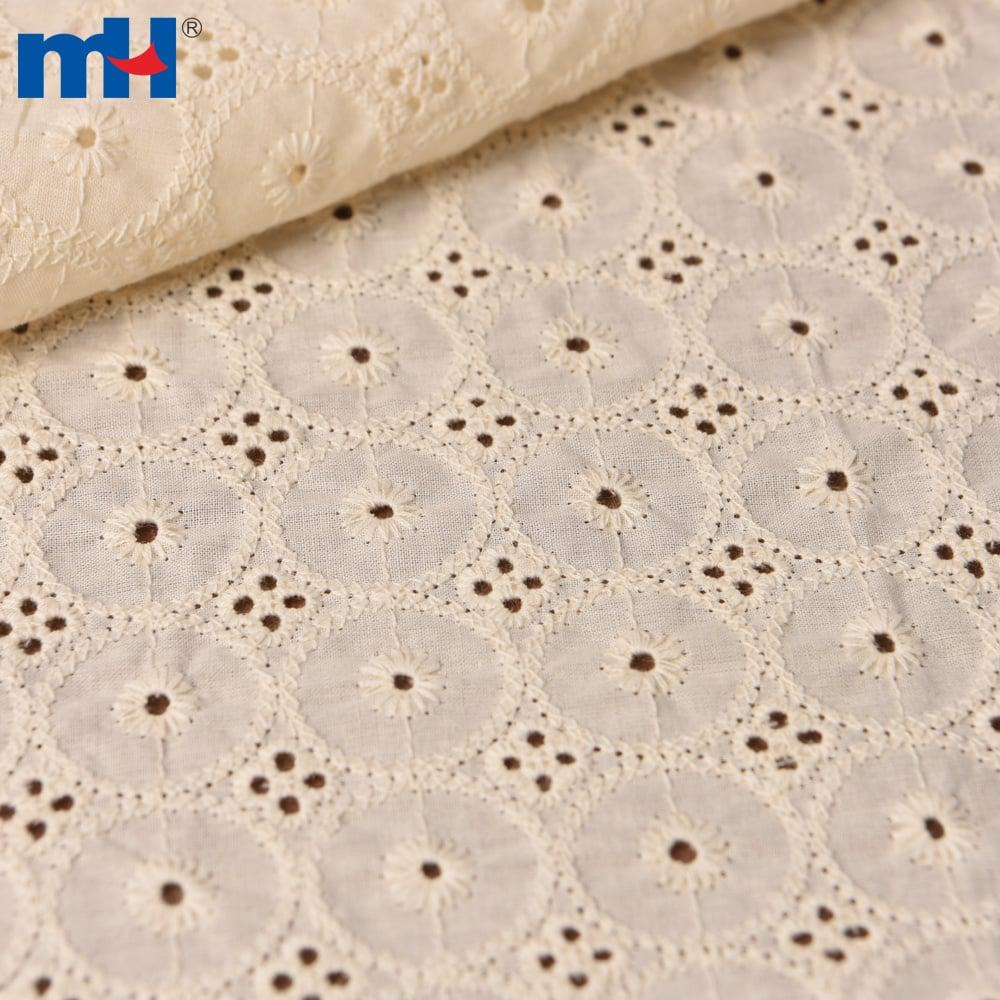 Embroidery cotton lace fabric