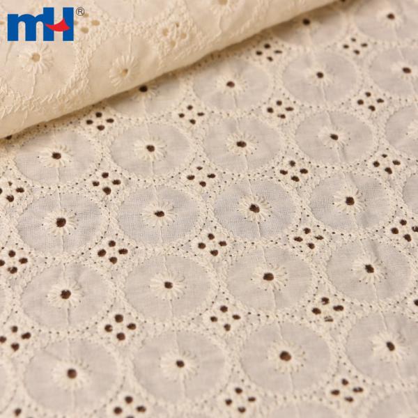 Embroidery cotton lace fabric
