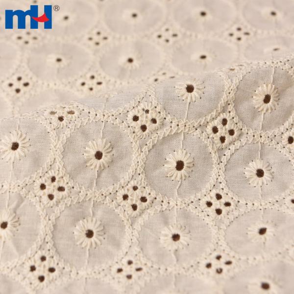 Embroidery cotton lace fabric