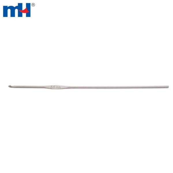 Single head porcelain and aluminum crochet hook