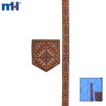 Ribbon, cross embroidery and thread embroidery