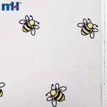 Haftowana bawełniana tkanina popelinowa