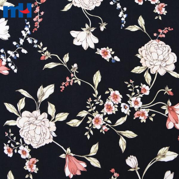 Printed cotton rayon fabric