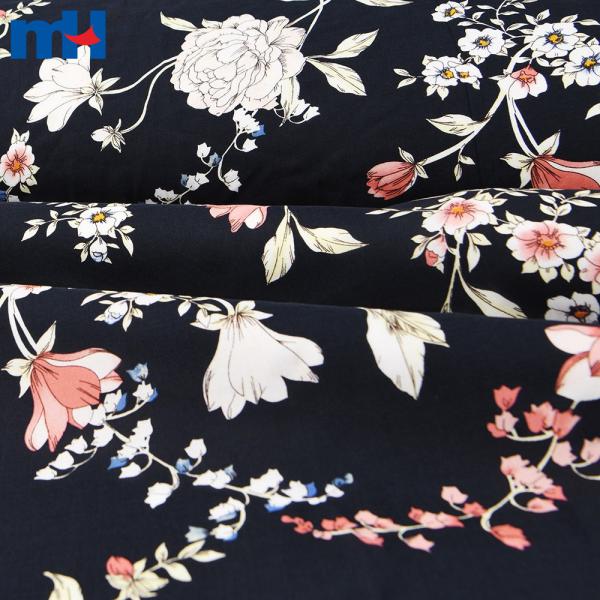 Printed cotton rayon fabric