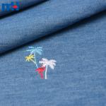 Tissus denim brodés