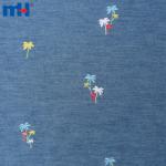 Tissus denim brodés