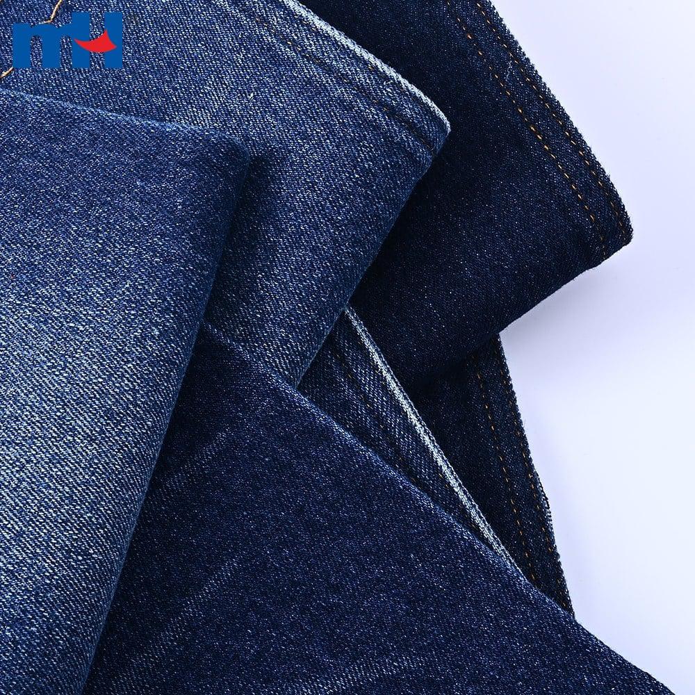 Tissu denim en coton, polyester, viscose et élasthanne