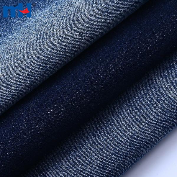Tissu denim en coton, polyester, viscose et élasthanne