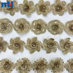 Polyester chemical lace with diamonds