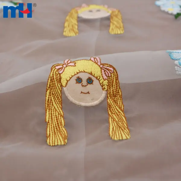 Gul naqshli organza mato