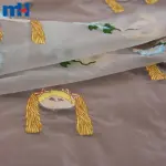Gul naqshli organza mato