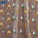 Gul naqshli organza mato