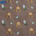 Gul naqshli organza mato