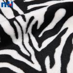 Özel zebra desenli çift taraflı flanel