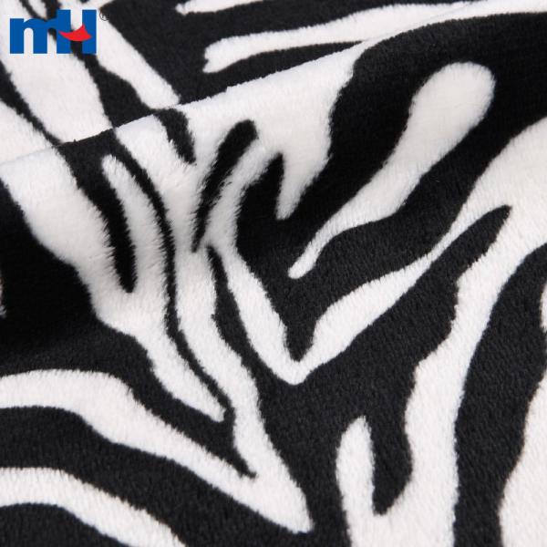 Özel zebra desenli çift taraflı flanel