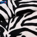 Özel zebra desenli çift taraflı flanel