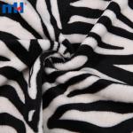 Özel zebra desenli çift taraflı flanel