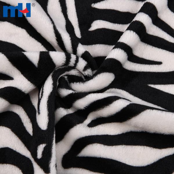 Özel zebra desenli çift taraflı flanel