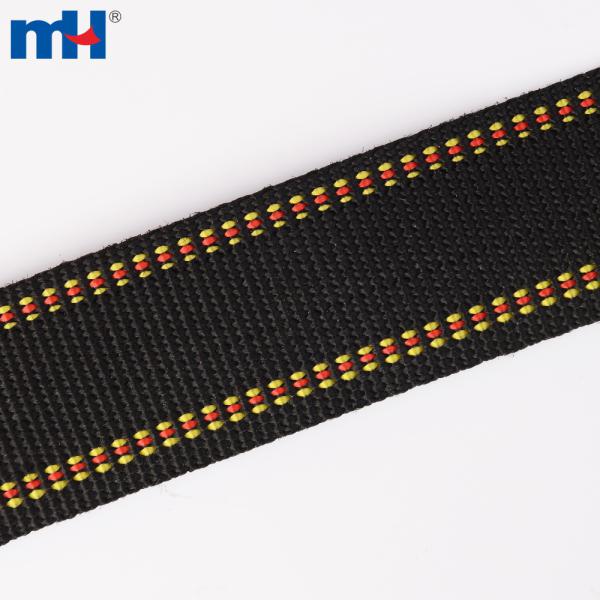 حزام من البولي بروبيلين مع خط عاكس مخيط