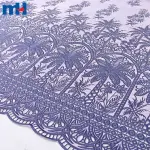 Ombre Embroidered Cotton Lace Fabric - Ready stock for traditional wear