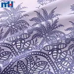 Ombre Embroidered Cotton Lace Fabric - Ready stock for traditional wear