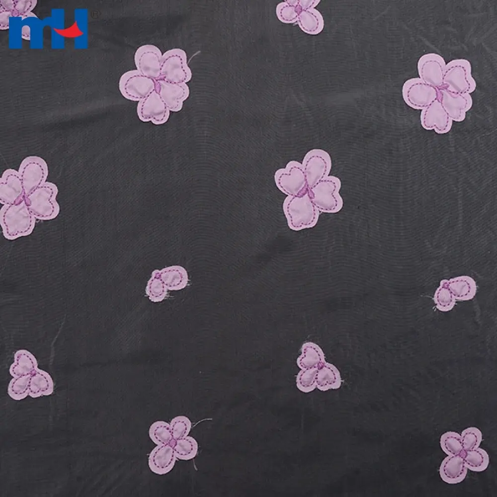 tela de encaje de organza